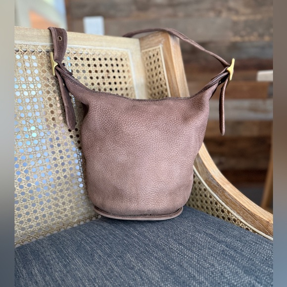 Vintage Coach Nubuc Helen’s Legacy Duffle 4952 in Chocolate 🐻🍫 - Picture 4 of 12